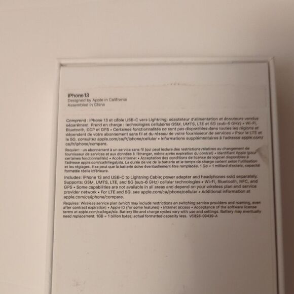 Apple iPhone 13 - Deep Blue Box Only - Picture 2 of 3